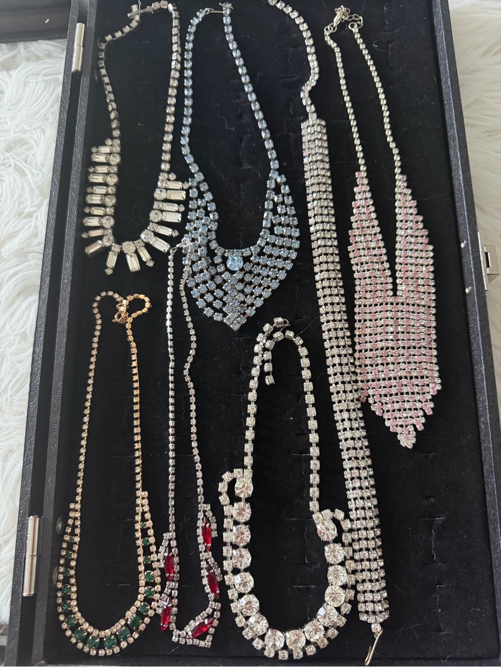 Vintage & Modern Rhinestone Necklace Lot – Sparkling Jewelry